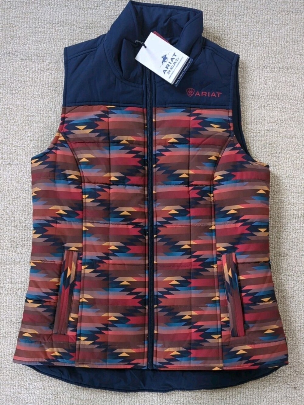 ARIAT R.E.A.L Crius Insulated Vest Women's sz Med Southwest Concealed Carry NEW
